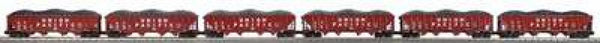 MTH Premier 20-97059 Union Pacific 4-Bay Hopper 6 Car Set O SCALE Used Excellent Damaged Box