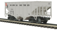 MTH Premier 20-97211 Norfolk Southern 2-Bay Fish Belly Hopper Car - Norfolk Southern O SCALE Like New