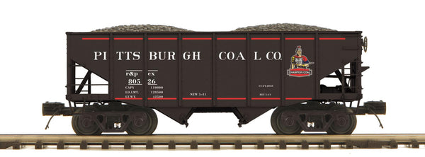 MTH Premier 20-97274 Pittsburgh Coal Company 2-Bay Fish Belly Hopper Car 80526 O SCALE NEW