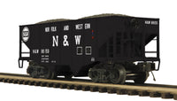 MTH Premier 20-97386 Norfolk & Western 2-Bay Fish Belly Hopper Car #96159 O SCALE NEW