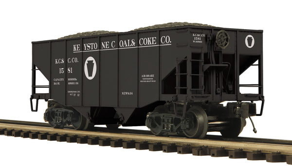 MTH Premier 20-97395 Keystone Coal & Coke 2-Bay Fish Belly Hopper Car O SCALE NEW