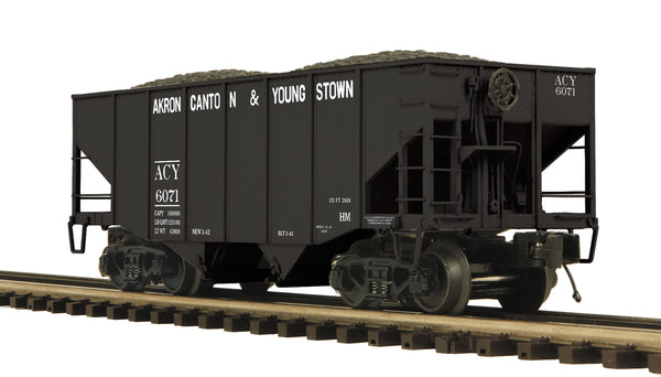 MTH Premier 20-97396 Akron Canton & Youngstown 2-Bay Fish Belly Hopper Car O SCALE NEW