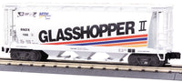 MTH Premier 20-97442 Glasshopper 3-Bay Cylindrical Hopper Car 166 - Glasshopper II #MTHRRC. O SCALE Like New