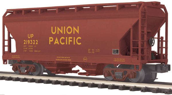 MTH 20-97490 Union Pacific UP 2-Bay Centerflow Hopper #219322 O-Scale