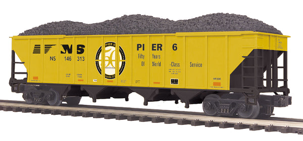 MTH Premier 20-97841 Norfolk Southern 4 Bay Hopper w/ Coal Load 50th Anniversary Pier 6O SCALE NEW