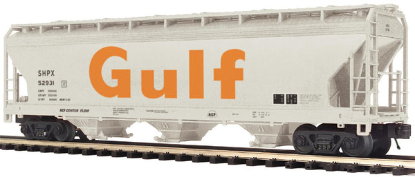 MTH Premier 20-97872 Gulf 3-Bay Centerflow Hopper Road #52931/52936 O SCALE Used Excellent