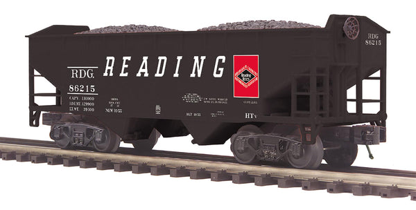 MTH Premier 20-97906 Reading O Scale Premier 2-Bay Offset Hopper Car Road #86215 #86218 NEW