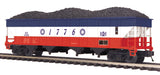 MTH Premier 20-97909 Bessemer & Lake Erie 4-Bay Hopper Car w/Coal Load #1776. O SCALE Like New