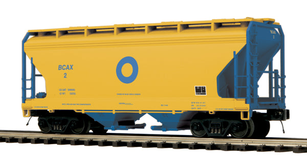 MTH Premier 20-97954 Blue Circle Cement 2-Bay Centerflow Hopper #4  O SCALE NEW