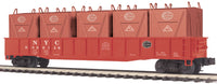 MTH Premier 20-98021 New York Central NYC Gondola Car W/ 5 LCL Containers . O SCALE Like New