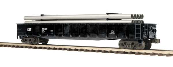 MTH Premier 20-98065 Caterpillar Gondola Car w/Pipe Load O-Scale