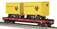 MTH Premier 20-98108 Delaware & Hudson Flat Car . O SCALE NEW