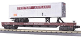 MTH Premier 20-98136 Western Maryland Flat Car w/ 40 trailer O SCALE Like New