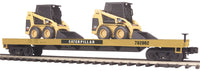 MTH 20-98178 Caterpillar Flatcar w/Skid Steer Loaders (#782002) O-Scale