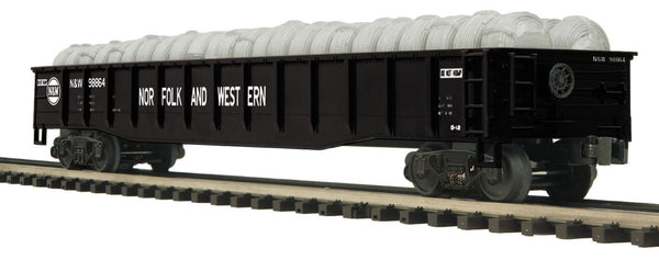 MTH Premier 20-98199 Norfolk & Western Gondola Car w/Coiled Wire Load O SCALE Like New