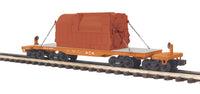 MTH Premier 20-98354 Bessemer & Lake Erie 47' TTX Heavy Duty Flat Car w/Transformer #46104608. O SCALE NEW