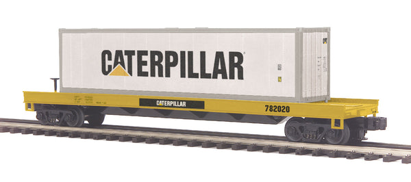 MTH Premier 20-98366 Caterpillar Flatcar w/40' Container (#782023) O-Scale