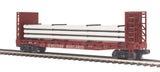 MTH Premier 20-98372 Western Maryland Flat Car - w/Bulkheads & Pipe Load O SCALE NEW