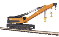 MTH 20-98388, 20-98391 Bessemer & Lake Erie O Scale Crane Car and Crane Tender -  (Set of 2) (Tender has broken piece) O Scale Used Excellent as is