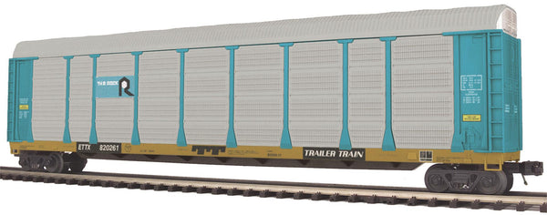 MTH 20-98538 Premier Rock Island Corrugated Auto Carrier O SCALE Used Excellent Damaged Box
