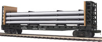 MTH Premier 20-98665 New Haven Flat Car with Bulkheads & Pipe Load O Scale NEW