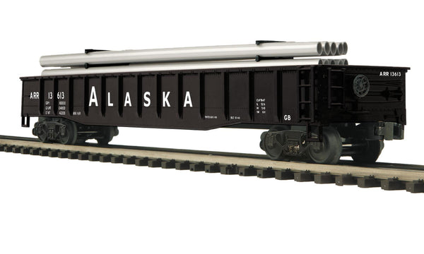MTH Premier 20-98756 Alaska Gondola Car w/Pipe Load O SCALE NEW