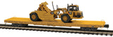 MTH Premier 20-98790 Caterpillar 60' Flatcar w/(1) Cat 613G Wheel Tractor Scraper (#542045) O-Scale