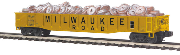 MTH Premier 20-98827 Milwaukee Road Gondola Car w/Wheel Scrap Load O Scale NEW