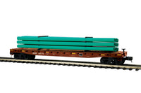 MTH Premier 20-98942 BNSF Flat Car w/Pipe Load O SCALE NEW