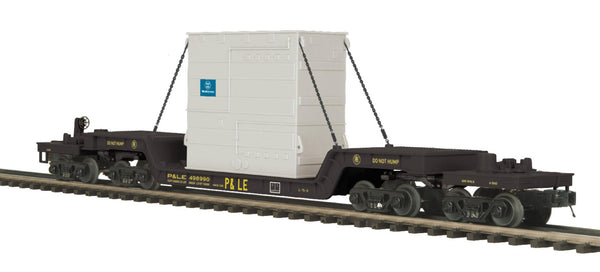 MTH Premier 20-98988 Pittsburgh & Lake Erie PLE 75' Depressed Flat Car w/ Westinghouse Transformer 498990 O SCALE NEW