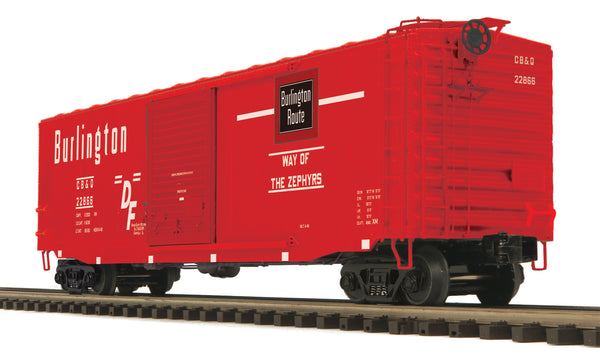 MTH Premier 20-99305 Burlington 50 Ps-1 Box Car w/Youngstown Door #22866. O SCALE NEW