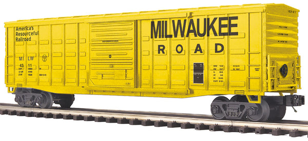 MTH Premier 20-99375 Milwaukee Road 50 Waffle Box Car Road #4311 O SCALE NEW