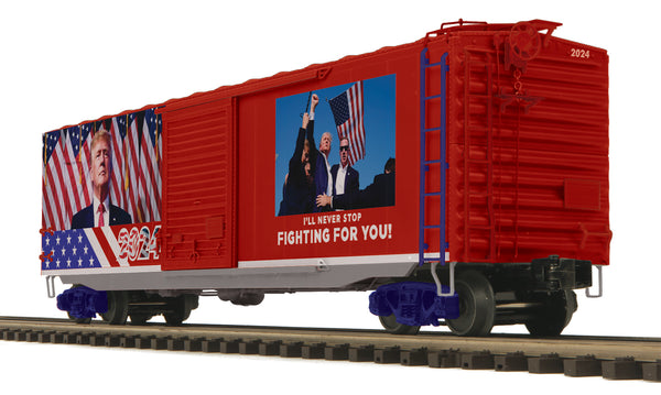 MTH Premier 20-99432 Donald J. Trump 50 Ps-1 Box Car w/Youngstown Door - Donald J. Trump O SCALE PREORDER Limited NEW