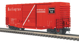 Atlas 2001132-2 Burlington 40' Hy-Cube Boxcar 3 RL O SCALE NEW