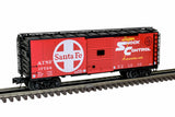 Atlas 2001247-1 SANTA FE Shock Control BX-83 40' Sliding Door Box Car TRAINMAN Red/Black/White O Scale NEW SZ