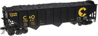 Atlas 2001809-1 Chessie System 70-Ton 3-Bay Open Hopper O Scale Like New