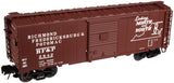 Atlas 2002204-1 RICHMOND, FREDERICKSBURG & POTOMAC RFP 40' Sliding Door Box Car TRAINMAN Brown/White 3RL  O Scale NEW