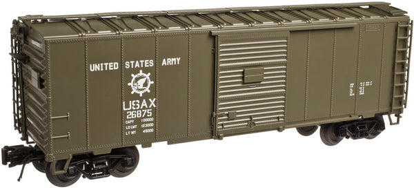 Atlas 2002217-1 UNITED STATES US ARMY 40' Sliding Door Box Car TRAINMAN O Scale NEW
