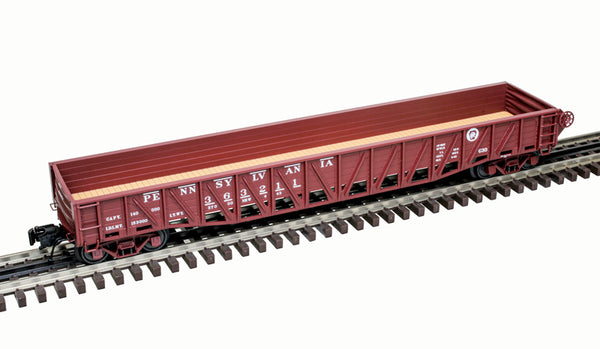 Atlas 2002804-7 PENNSYLVANIA PRR 52'6" 70 Ton War Emergency Gondola TRAINMAN Red/White 3 RL O Scale NEW