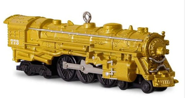 Hallmark Ornament 2016 Lionel 773 Hudson Steam Locomotive Gold