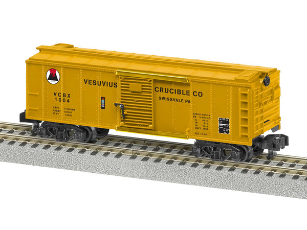 Lionel 2019050 VESUVIUS CRUCIBLE FREIGHTSOUNDS BOXCAR VCBX 1004 S SCALE Like New