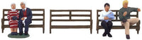 Lionel 6-24192 Park Benches People Pack O SCALE Like New