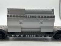 Lionel 6-51600 NYC Depressed-Center Flatcar With Generator Stator Load O SCALE Used Excellent