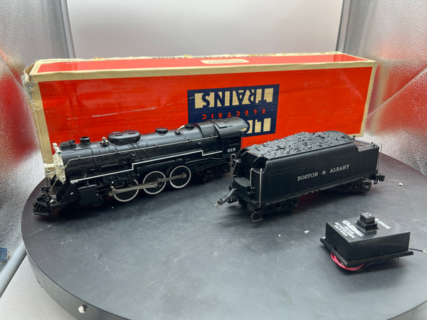Lionel 6-18042 Boston and Albany B&A Hudson 4-6-4 with RailSounds 1995 O SCALE Used Excellent
