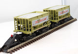 K-Line K-6736 Michelob Light Ore Cars 2 Car set O Scale Like New