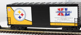 MTH Railking 30-74362 Pittsburgh Steelers 40' High Cube Box Car O SCALE Like New