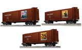 Lionel 2442020 Union Pacific UP WWII PS-1 BOXCAR 3-PACK #2 (#194404,#194405,#194406) O SCALE NEW Limited