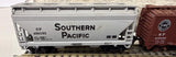 Atlas Southern Pacific SP 4 bay cyclindrical hopper, 2 bay cyclindrical hopper and Box truck N Scale  Used No Box