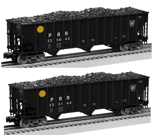 Lionel 2126150 Pennsylvania Railroad PRR 100 Ton Hopper 2-PACK A #225042, 225164