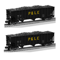 Lionel 2126160 PITTSBURGH & LAKE ERIE 100 TON HOPPER 2-PACK A DIE CAST O Scale